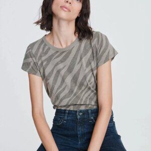 Rag and Bone Zebra Jersey Tee Sz XXS